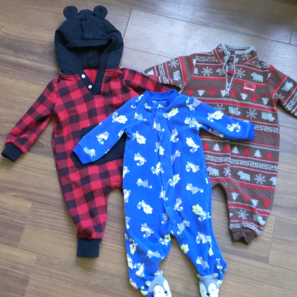 Lot of three one piece outfits for baby boy